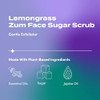 Zum Indigo Wild Face Sugar Facial Scrub - Natural Sugar Scrub - Soothing Facial Exfoliator With Jojoba Oil Coconut Oil & Olive Oil - Lemongrass - 4 Oz