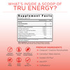 TRU Supplements Energy Pre Workout Training Formula Vegan Friendly No Jitters Improve Workout Performance Naturally Extracted Flavors 20 Servings (Strawberry Lemonade)
