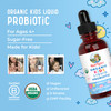 MaryRuth Organics Kids Probiotic Liquid Drops | USDA Organic Probiotics for Digestive Health | Ages 4+ Gut Health & Immune Support Supplement | Overall Health | Vegan | Non-GMO | 1 Fl Oz