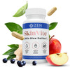 Zen Nutrients SkinVite Natural Skin Supplement for Women Men & Teens - Hormonal Breakouts & Clear Skin Support Supplement - Detoxifying Vitamin for Acne and Digestion Support