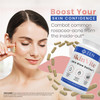 Zen Nutrients SkinVite Natural Skin Supplement for Women Men & Teens - Hormonal Breakouts & Clear Skin Support Supplement - Detoxifying Vitamin for Acne and Digestion Support
