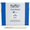 Forpro White Foam Board 180/240 Grit Mylar Manicure And Pedicure Nail File 7” L X .75” W 50-Count