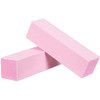 Forpro Professional Collection Pink Pedicure Block 100/180 Grit Three-Sided Pedicure Nail Buffer 3.75” L X 1” W X 1” H 15-Count