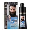 Men'S Black Beard Dye Black Hair Dye For Gray Hair Coverage 3 In 1 Hair Dye Shampoo Mustache & Beard Dye For Men Quick & Easy To Use At Home Long Lasting Beard Color For Men 200Ml
