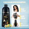 Black Hair Dye 3 In 1 Shampoo For Gray Hair Herbal Ingredients For Women&Men Dye In Minutes/Semi-Permanent/(17.6 Fl Oz)