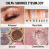 Erinde Shimmer Cream Eyeshadow Highlighter Creme Eye Shadow Palette Waterproof Long Lasting Soft Shimmer Glitter Eye Brightener Makeupvegan & Cruelty 08 Rose Gold