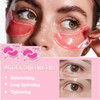 30 Pairs Lip Masks & Eye Mask Cherry Blossom Collagen Gel Crystal Under Eye Patches For Puffy Eyes Effectively Nourishes The Lip & Eye Skin Bachelorette Party Favors Bridesmaid s For Women