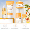Vitamin C Skincare Set Moisturizing Face Skin Care Kit With Facial Cleanser Face Serum Face Cream Eye Cream Toner For Hydrating Skin Anti-Aging Skin