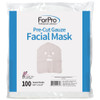 Forpro Professional Collection Precut Gauze Facial Mask 100% Cotton Gauze For High Frequency Facial Treatments And Masks 100-Count