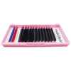 Dolahair Eyelash Extension D Curl 0.05Mm Thickness 8-15 Mm Mixed Lengths C/Cc/D/Dd Curl Self-Fanning Lashes Volume Lashe Trays Easy Fanning Lash Trays Supplies 14 Lines Plus 2