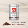 Illy Intenso Whole Bean Coffee  Dark Roast  Intense, Robust And Full Flavored With Notes Of Deep Cocoa, 100% Arabica Coffee,No Preservatives  8.8 Ounce Pack Of