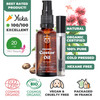 Bionoble Organic Castor Oil 50ml - 100% Pure Natural Cold Pressed - Lashes Eyebrows Body Hair Beard Nails - Vegan Cruelty Free - Glass Bottle + Pipette + Pump + Mascara Kit