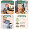 Bionoble Organic Castor Oil 500ml - 100% Pure Natural and Cold Pressed - Lashes Eyebrows Body Hair Beard Nails - Vegan Cruelty Free - Glass Bottle + Pump + Mascara Kit