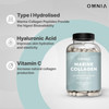 Omnia Marine Collagen Capsules 1200mg Premium Skin Hair & Nail Health Support for Women & Men Enriched with Type I Collagen Hyaluronic Acid & Vitamin C High-Potency Formula UK Made 60 Capsules