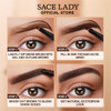 SACE LADY 3D Eyebrow Gel Long Lasting 24 Hours Waterproof Smudge-proof Brow Cream Makeup Kit (ASH BROWN 0.2Fl Oz)