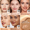 SACE LADY Oil Control BB Cushion Foundation Full Coverage Long Lasting Ultra Matte BB Foundation Makeup Covers Face Blemishes Evens Skin Tone Face Cosmetics 0.42Oz (#04 0.42Oz)