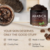 O Naturals Arabica Coffee Exfoliating Body Scrub Exfoliator - Anti Cellulite Dead Sea Salt Coffee Scrub For Face Body Legs & Foot Best Body Exfoliator & Cellulite Remover - Coffee Body Scrub