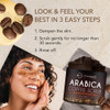 O Naturals Arabica Coffee Exfoliating Body Scrub Exfoliator - Anti Cellulite Dead Sea Salt Coffee Scrub For Face Body Legs & Foot Best Body Exfoliator & Cellulite Remover - Coffee Body Scrub