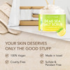 O Naturals Lemon & Mint Dead Sea Salt Scrub. Refreshing All Natural Exfoliator for Face Hands Body & Acne. Smooths Renews & Revives Skin with Argan & Sweet Almond Oil. For Women & Men. 500 gr