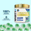Sporty4 CREATINE Gummies Ultra + BCAA 8000mg | 120 Gummies of Creatine Monohydrate | BCAA | L Carnitine | Vitamin B6 and B12. Pre Workout Muscle Recovery Supplement for Men and Women Blueberry Flavour.