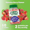 Chewy Vites Men Multivitamin Advance 60 Multivitamin Gummies 17 Essential Nutrients for Men with Vitamins B6 B12 Iodine & Lycopene 1 Month Supply Real Fruit Juice Vegan Berries Flavour