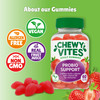 Chewy Vites Adult Probio Support 60 Probiotics Gummies 2 Billion Biotic Cultures Vitamins B3 B5 and B6 for Immunity 2 Months Supply Vegan Real Fruit Juice Red Berries Flavour