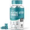BeMorganic Premium Creatine Gummies - 5000mg Creatine Monohydrate with BCAAs - Muscle Recovery & Performance Support - Sugar-Free - 60 Count