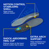 Dr. Scholl's Stability Support Insoles Flat Feet & Overpronation Low Arch Support Improves Balance & Stability Motion Control Trim Inserts to Fit Shoes Men's Size 8-14