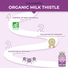 Laboratoires Nutrimea Organic Milk Thistle - Pure Seed Powder Excipient Free - Triple Action Liver Supplement: Detoxify Protect & Strengthen - 120 Vegan Capsules - High Strengh - French Expertise - Nutrimea