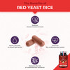 Laboratoires Nutrimea Red Yeast Rice Premium - with Monacolin K 28 mg - Enriched with Coenzyme Q10 and Pine phytosterols Lipophytol® - 90 Capsules