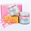 Bella & Bear Unicorn Dreams  Set - 3-In-1 Body Scrub & Goddess Body Butter In Glossy Pink Box - Vegan, Cruelty-, Mango-Pineapple-Vanilla Scent