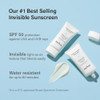 Melixir Best Seller Duo – Airfit Invisible Sunscreen & Vegan Lip Butter #02 Nude Crumble, Korean Sunscreen With No White Cast, Hydrating Tinted Lip Balm For Dry Lips,  For Women, Travel Essential