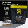 Ascent 100% Whey Protein Powder, Chocolate Peanut Butter 4 Lb & Hydration + Energy Electrolytes, Orange Mango 40 Servings