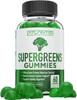 Atlantis Nutrition Supergreens Gummies - Daily Green Superfoods Supplement With Spinach, Broccoli, Moringa, Beet Root, Celery, Green Tea, & Acai For Immunity Support - Natural Raspberry Flavor, 60 Cnt