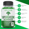 Atlantis Nutrition Supergreens Gummies - Daily Green Superfoods Supplement With Spinach, Broccoli, Moringa, Beet Root, Celery, Green Tea, & Acai For Immunity Support - Natural Raspberry Flavor, 60 Cnt
