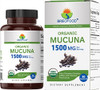 Brieofood Organic Mucuna 1500Mg, 45 Servings, Vegetarian, Gluten , 90 Vegetarian Tablets
