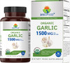 Brieofood Organic Garlic 1500Mg, 45 Servings, Vegetarian, Gluten , 90 Vegetarian Tablets