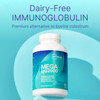 Microbiome Labs Mega IgG2000 - Dairy-Free Colostrum Capsules - High Concentration Immunoglobulin Supplements to Support Digestive Health, Gut Health & Detox - Casein & Lactose-Free (120 Count)
