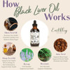 Earthley Wellness Black Liver Oil, Liver, Immune, And Gut Health Support, Helps Elimate Toxins And Supports Liver Health, Zero Flavors, Colors, Zero Added Sugars, Allergens (2Oz)