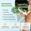 Ebanel Pain Relief Roll On For Arthritis, Foot, Back, Joint, Neck, Strains & Sprains With Menthol, Camphor, Arnica, Emu Oil, Msm, Boswellia, Targeted Muscle Pain Relief Roll On