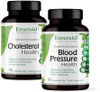 Emerald Labs Cholesterol Health (90 Caps) & Blood Pressure Health (90 Caps) - Support Heart & Circulatory System - Support Blood Pressure Levels In A Normal Range - Gluten- - 30-Day Supply