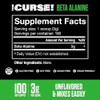 Jnx Sports The Curse Beta Alanine Powder - Unflavored, 100 Servings, 3G Per Serving, Gmp Compliant, Non-Gmo, Made In The Usa, Dietary Friendly