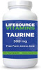 Lifesource Vitamins Taurine 500 Mg - Amino Acid For Nervous System Health - 100 Capsules