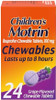 Children'S Motrin Chewable Tablets With Ibuprofen, Kids' Fever Reducer & Pain Reliever For Sore Throat, Fever, Toothache & Pain Relief, Grape Flavor, 24 Ct