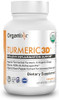 Organixx Usda Organic Turmeric Curcumin Supplement With Ashwagandha, Vitamin D, Turmeric & Ginger – Fermented For Maximum Bioavailability, 60 Count + 30 Count