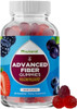 Advanced Fiber Gummies For Adults - Chicory Root Supplement With Prebiotic Support & Coconut Oil For Gut & Digestive Health - Soluble Digestion Capsules For Stomach Regulation & Immune Aid - 60 Ct