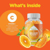 Phytoral Natural Vitamin C Gummies For Adults - High Potency Vitamin C Immune Support Gummies - Ascorbic Acid Chewable Immune Booster For Adults With Powerful Brain Vitamins Supplements