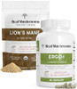Real Mushrooms Ergothioneine (60Ct) And Lion’S Mane Organic Powder (60 Servings) Bundle With Shiitake And Oyster Mushroom Extracts - Longevity And Cognition - Vegan, Gluten , Non-Gmo Real Mushrooms Ergothioneine (60Ct) And Lion’S Mane Organic Powder (60 Servings) Bundle With Shiitake And Oyster Mushroom Extracts - Longevity And Cognition - Vegan, Gluten , Non-Gmo