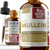 Rejuvica Health Active Mullein 4Oz Xl Super Size - Advanced Mullein Liquid Extract - Lung Support Drops - Vegan Sugar  Non Gmo Tincture