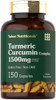 Tahoe Nutritionals Turmeric Supplement  1500 Mg  150 Capsules  Complex With Black Pepper  Non-Gmo And Gluten